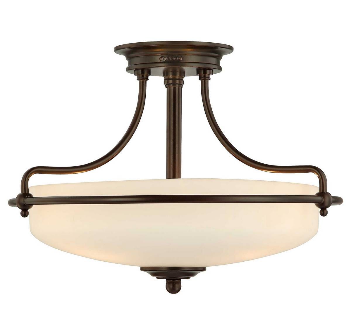 Griffin 3-Light Semi-Flush Mount in Palladian Bronze