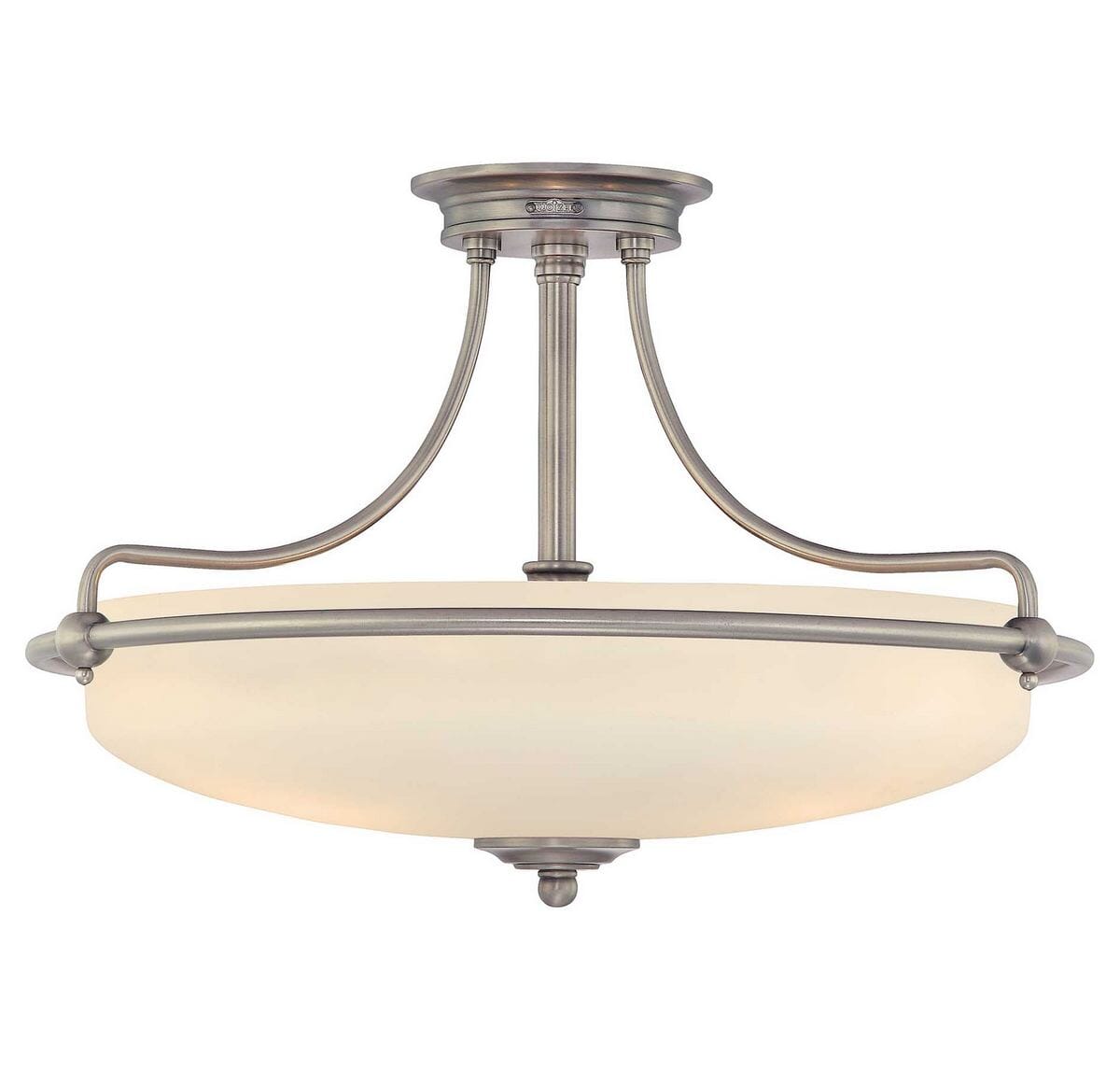 Griffin 4-Light Semi-Flush Mount in Antique Nickel