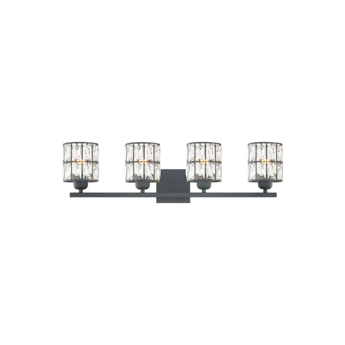 Quoizel Gibson 4-Light Bathroom Vanity Light in Matte Black Quoizel Gibson 4-Light Bathroom Vanity Light in Matte Black