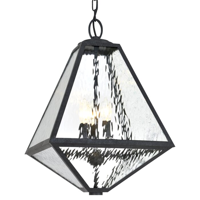 Brian Patrick Flynn for Crystorama Glacier 21" Outdoor Hanging Light in Black Charcoal Brian Patrick Flynn for Crystorama Glacier 21" Outdoor Hanging Light in Black Charcoal