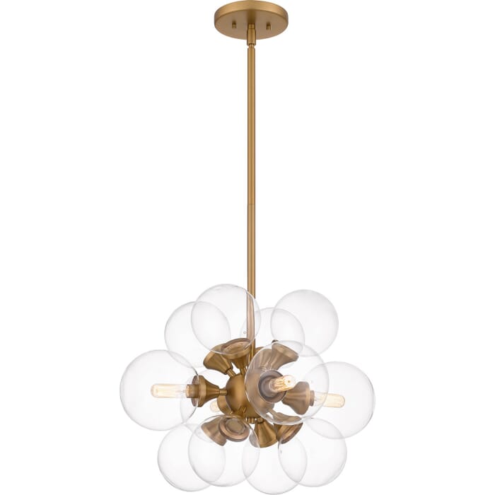 Glinda 4-Light Pendant in Brushed Weathered Brass Glinda 4-Light Pendant in Brushed Weathered Brass
