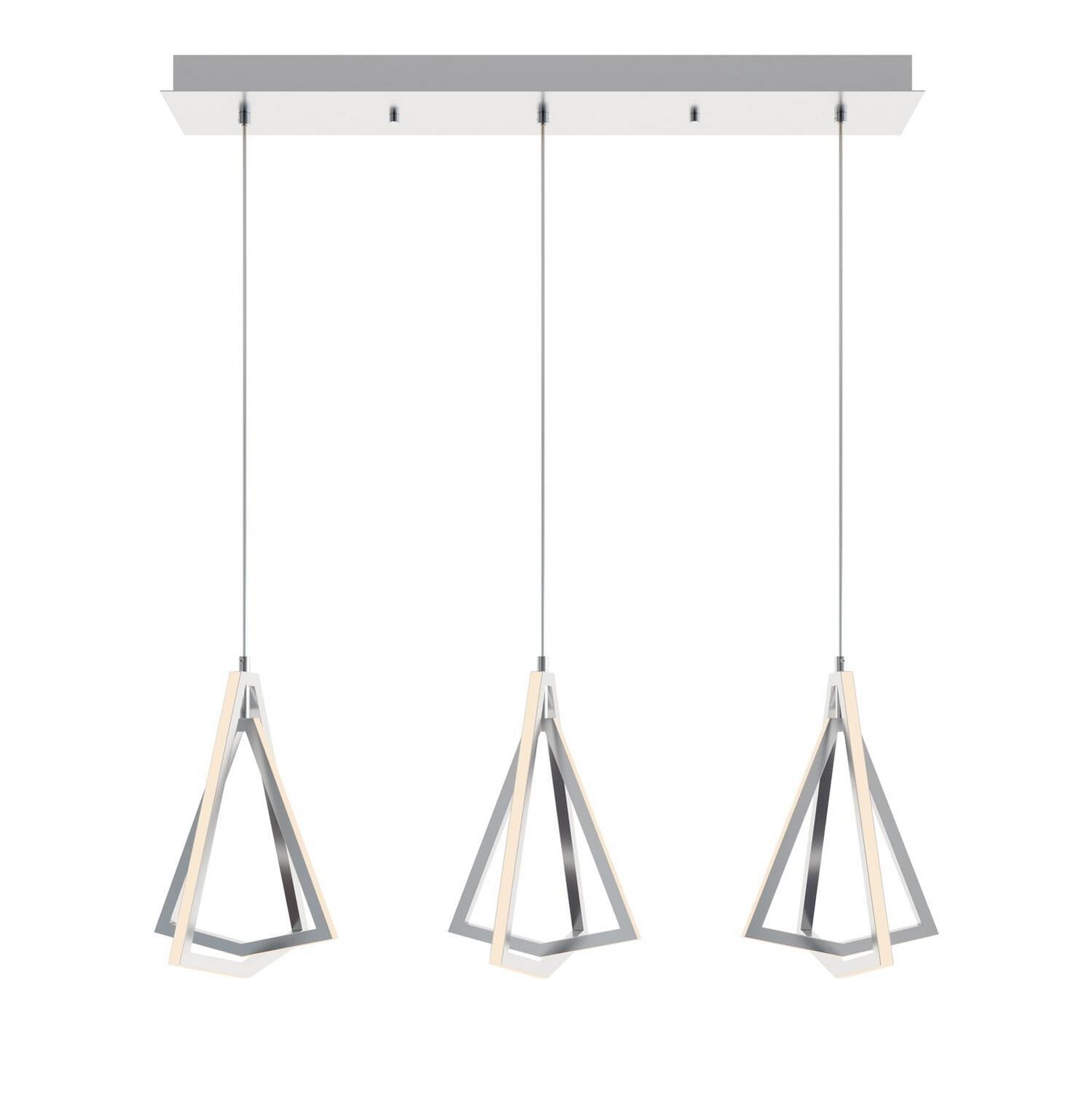 Gianna LED Pendant in Satin Nickel