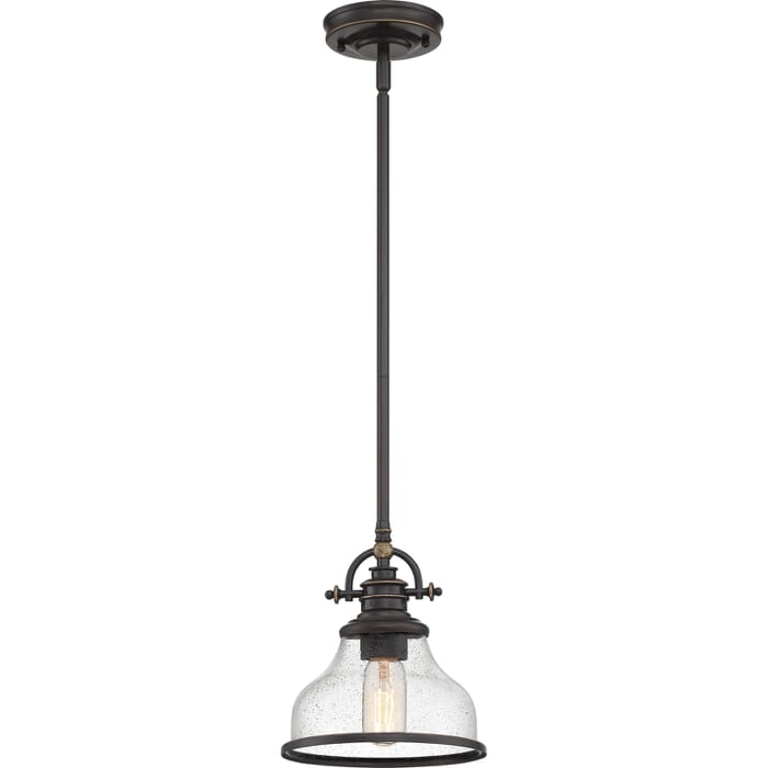Quoizel Grant 8" Pendant Light in Palladian Bronze Quoizel Grant 8" Pendant Light in Palladian Bronze