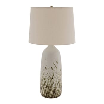 House of Troy Scatchard 29" Table Lamp in Decorated White Gloss