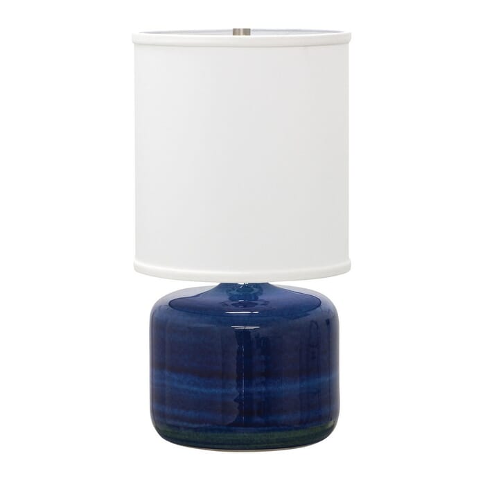 House of Troy Scatchard 19.5" Table Lamp in Blue Gloss House of Troy Scatchard 19.5" Table Lamp in Blue Gloss