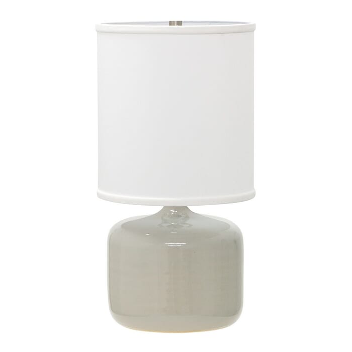 House of Troy Scatchard 19.5" Table Lamp in Gray Gloss House of Troy Scatchard 19.5" Table Lamp in Gray Gloss