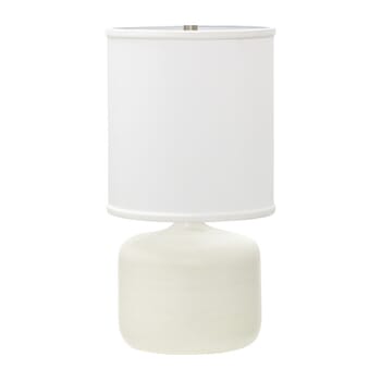 House of Troy Scatchard 19.5" Table Lamp in White Matte