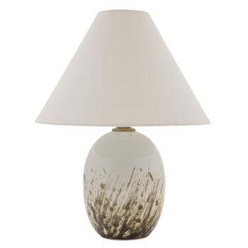 House of Troy Scatchard 22.5" Table Lamp in Decorated White Gloss