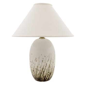 House of Troy Scatchard 28.5" Table Lamp in Decorated White Gloss