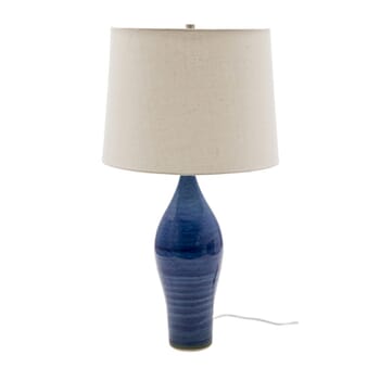 House of Troy Scatchard 27" Table Lamp in Blue Gloss