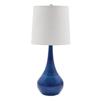 House of Troy Scatchard 23" Table Lamp in Blue Gloss