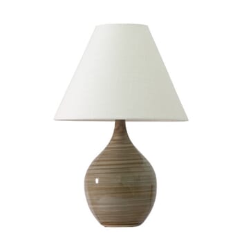 House of Troy Scatchard 19" Stoneware Table Lamp in Tiger's Eye