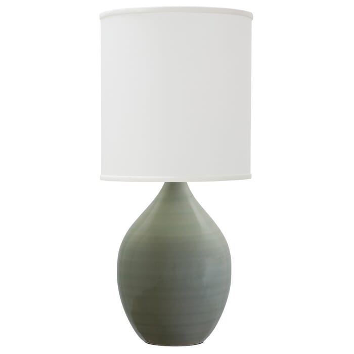 House of Troy Scatchard 20.5" Stoneware Table Lamp in Celadon House of Troy Scatchard 20.5" Stoneware Table Lamp in Celadon