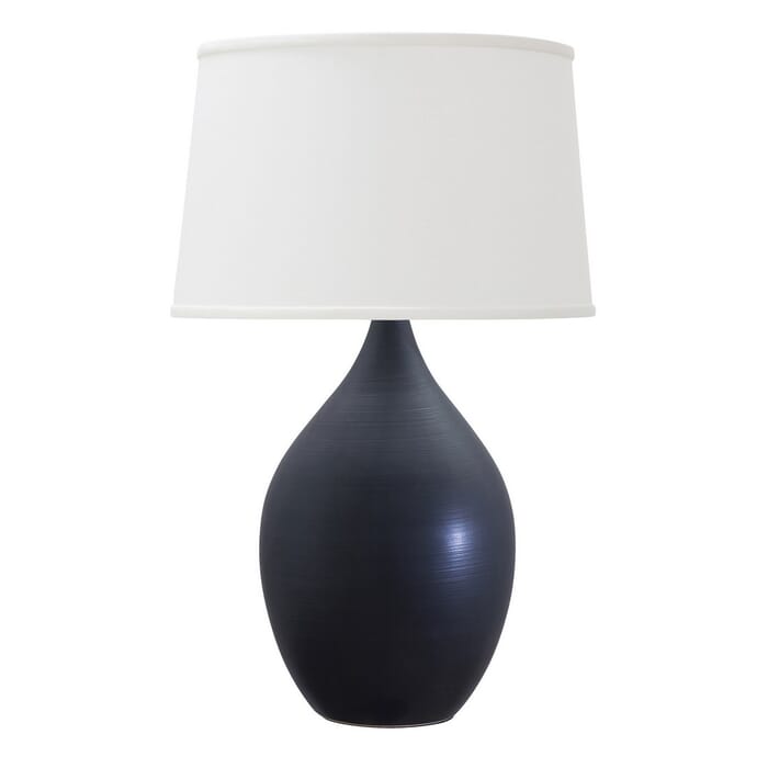 House of Troy Scatchard 18.5" Stoneware Table Lamp in Black Matte House of Troy Scatchard 18.5" Stoneware Table Lamp in Black Matte