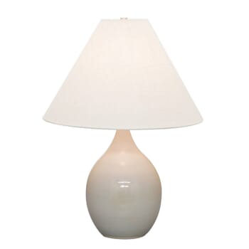 House of Troy Scatchard 22.5" Stoneware Table Lamp in Gray Gloss