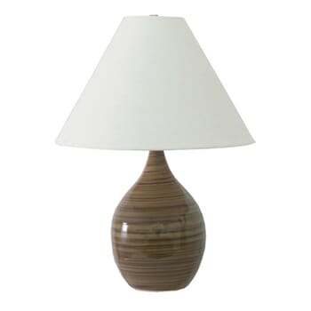 House of Troy Scatchard 22.5" Stoneware Table Lamp in Tiger's Eye