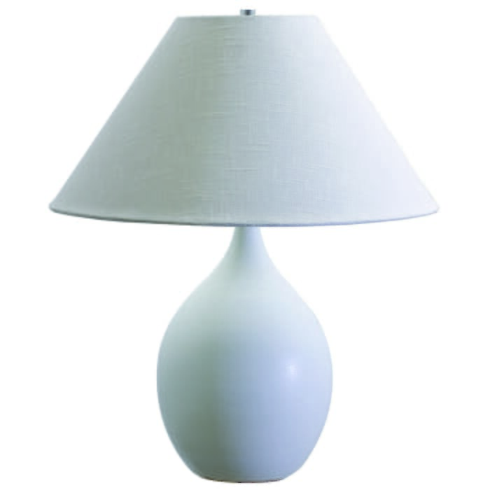 House of Troy Scatchard 22.5" Stoneware Table Lamp in White Matte House of Troy Scatchard 22.5" Stoneware Table Lamp in White Matte