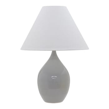 House of Troy Scatchard 28" Stoneware Table Lamp in Gray Gloss