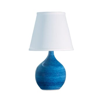 House of Troy Scatchard 13.5" Mini Accent Lamp in Blue Gloss