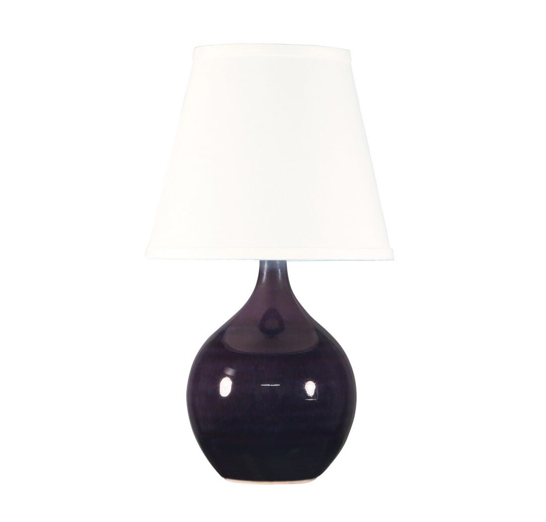 House of Troy Scatchard 13.5" Mini Accent Lamp in Eggplant