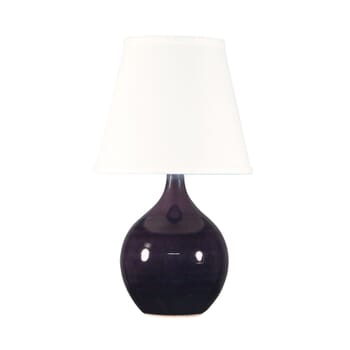 House of Troy Scatchard 13.5" Mini Accent Lamp in Eggplant