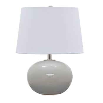 House of Troy Scatchard 17" Stoneware Table Lamp in Gray Gloss