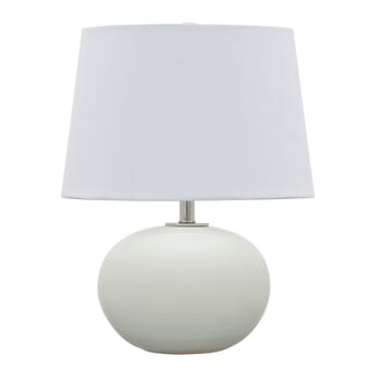 House of Troy Scatchard 17" Stoneware Table Lamp in White Matte