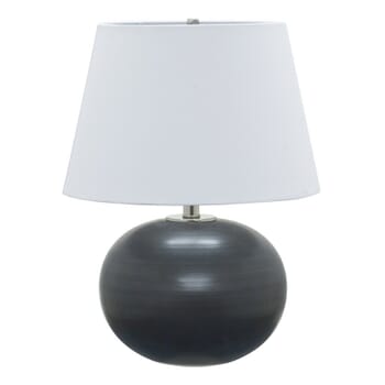 House of Troy Scatchard 22" Stoneware Table Lamp in Black Matte