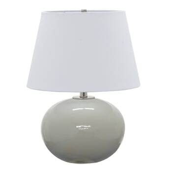House of Troy Scatchard 22" Stoneware Table Lamp in Gray Gloss