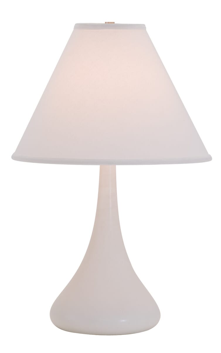 House of Troy Scatchard 23" Stoneware Table Lamp in White Matte