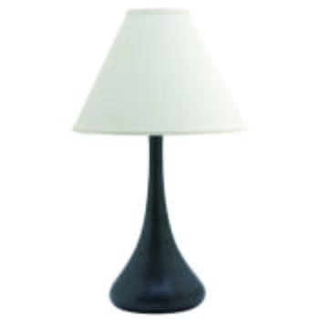 House of Troy 26" Black Matte Table Lamp (Shade Packed Separately)