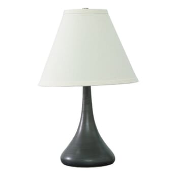 House of Troy Scatchard 19" Stoneware Table Lamp in Black Matte