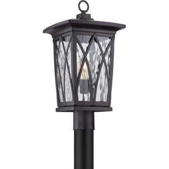 Quoizel Grover 11" Outdoor Post Light in Mystic Black