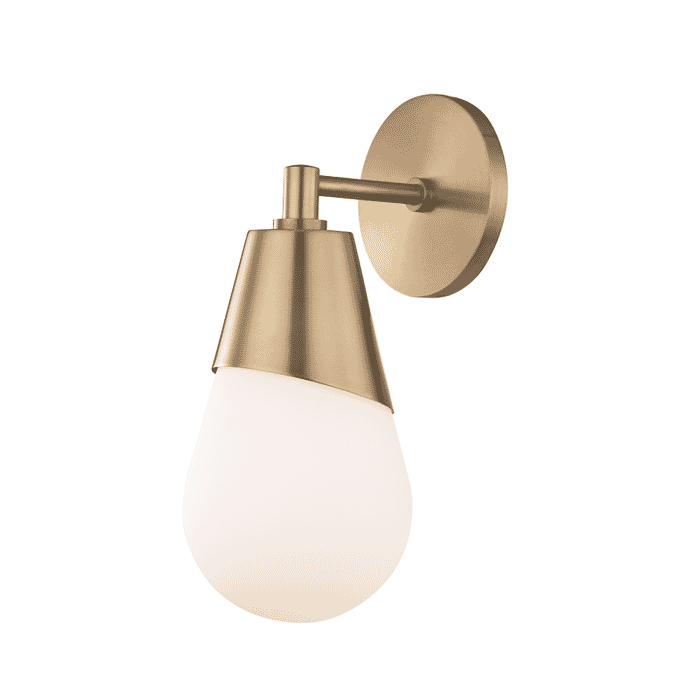 Mitzi Cora 12" Wall Sconce in Aged Brass Mitzi Cora 12" Wall Sconce in Aged Brass