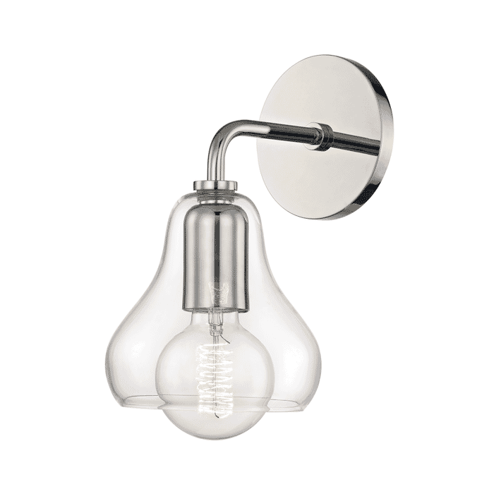 Mitzi Sadie 11" Wall Sconce in Polished Nickel Mitzi Sadie 11" Wall Sconce in Polished Nickel