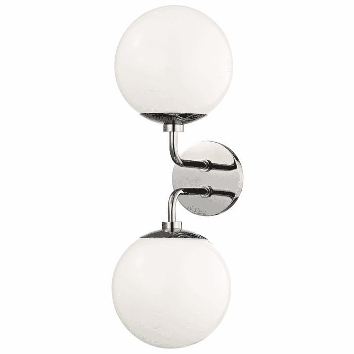 Mitzi Stella 2-Light 20" Wall Sconce in Polished Nickel Mitzi Stella 2-Light 20" Wall Sconce in Polished Nickel