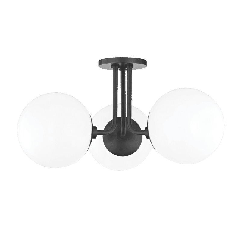 Mitzi Stella 3-Light Semi Flush in Old Bronze