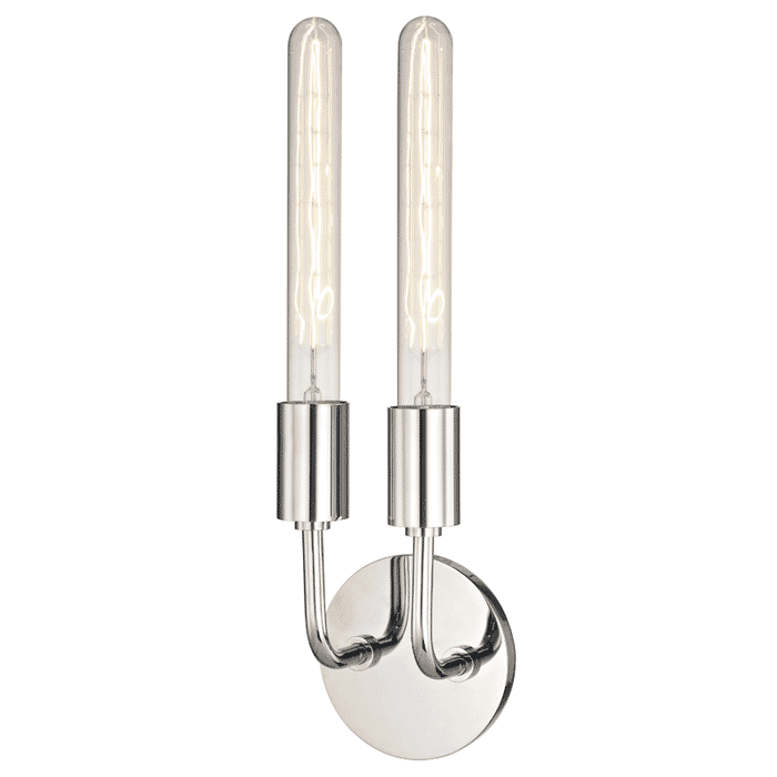 Mitzi Ava 2-Light 17" Wall Sconce in Polished Nickel Mitzi Ava 2-Light 17" Wall Sconce in Polished Nickel