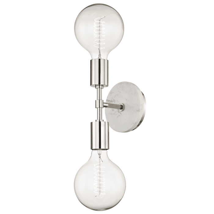 Mitzi Chloe 2-Light 20" Wall Sconce in Polished Nickel Mitzi Chloe 2-Light 20" Wall Sconce in Polished Nickel