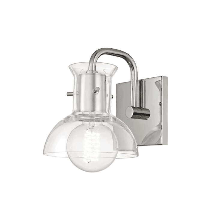Mitzi Riley 6" Bathroom Vanity Light in Polished Nickel Mitzi Riley 6" Bathroom Vanity Light in Polished Nickel