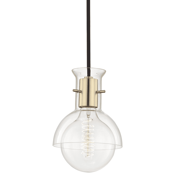 Mitzi Riley 8" Pendant Light in Aged Brass Mitzi Riley 8" Pendant Light in Aged Brass