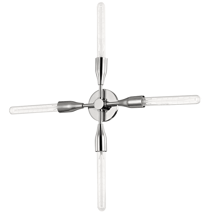 Mitzi Tara 4-Light 4" Wall Sconce in Polished Nickel Mitzi Tara 4-Light 4" Wall Sconce in Polished Nickel