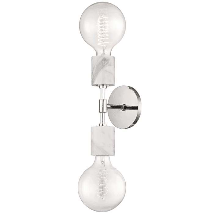 Mitzi Asime 2-Light 21" Wall Sconce in Polished Nickel Mitzi Asime 2-Light 21" Wall Sconce in Polished Nickel