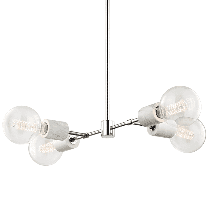 Mitzi Asime 4-Light 9" Pendant Light in Polished Nickel Mitzi Asime 4-Light 9" Pendant Light in Polished Nickel