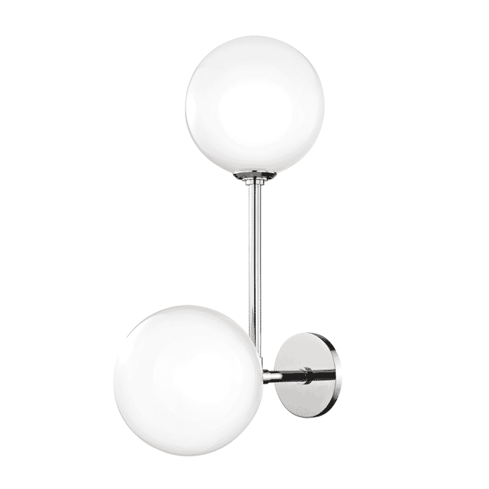 Mitzi Ashleigh 2-Light 22" Wall Sconce in Polished Nickel Mitzi Ashleigh 2-Light 22" Wall Sconce in Polished Nickel