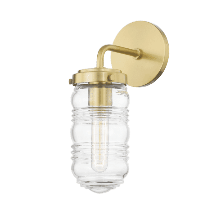 Mitzi Clara Bathroom Vanity Light in Aged Brass Mitzi Clara Bathroom Vanity Light in Aged Brass