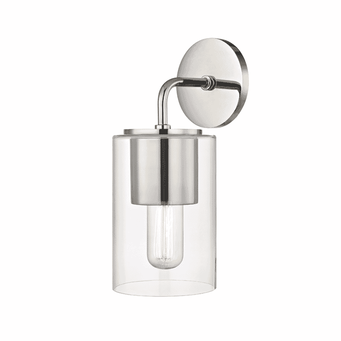 Mitzi Lula 12" Wall Sconce in Polished Nickel Mitzi Lula 12" Wall Sconce in Polished Nickel