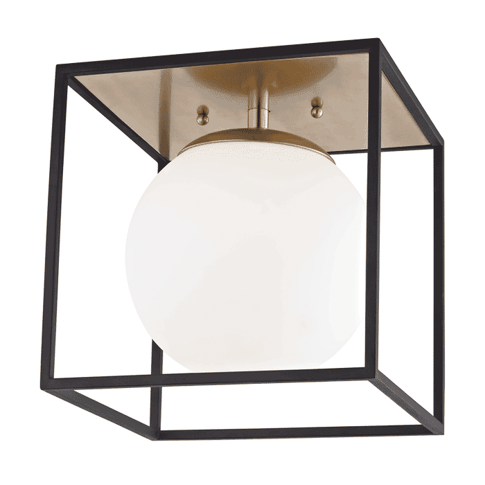 Mitzi Aira Ceiling Light in Aged Brass and Black Mitzi Aira Ceiling Light in Aged Brass and Black