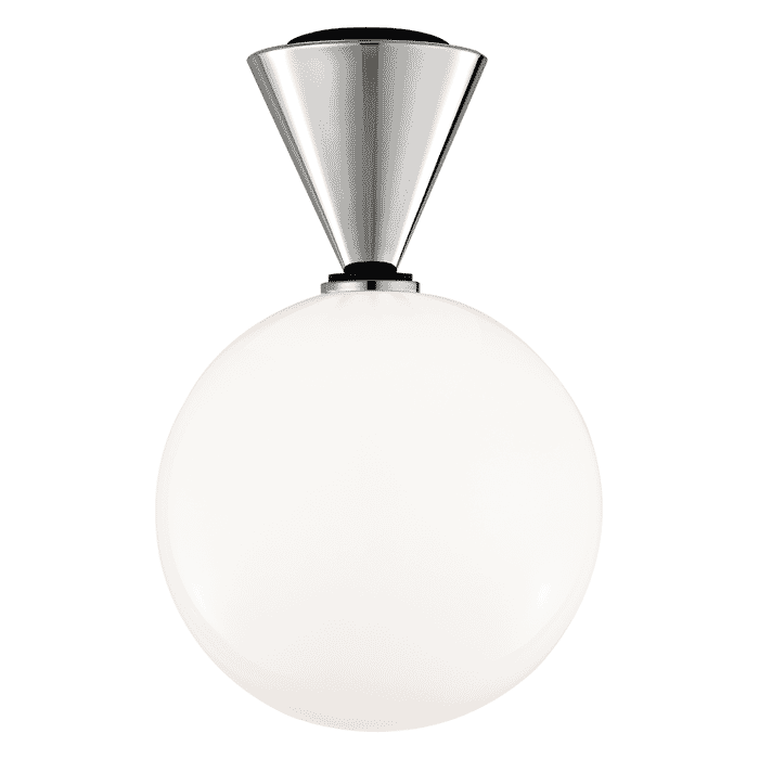 Mitzi Piper Ceiling Light in Polished Nickel and Black Mitzi Piper Ceiling Light in Polished Nickel and Black