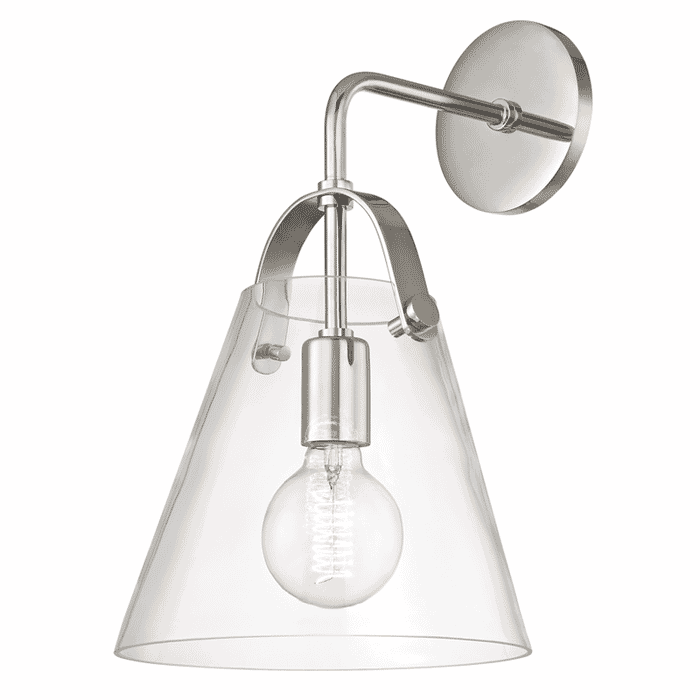 Mitzi Karin 15" Wall Sconce in Polished Nickel Mitzi Karin 15" Wall Sconce in Polished Nickel